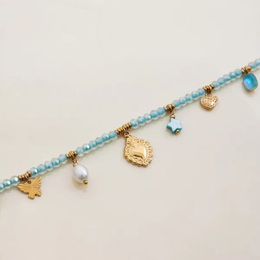 Riviera Turquoise Beaded Necklace