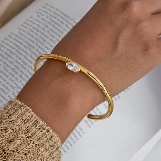 Vesper Marquise Cuff Bangle