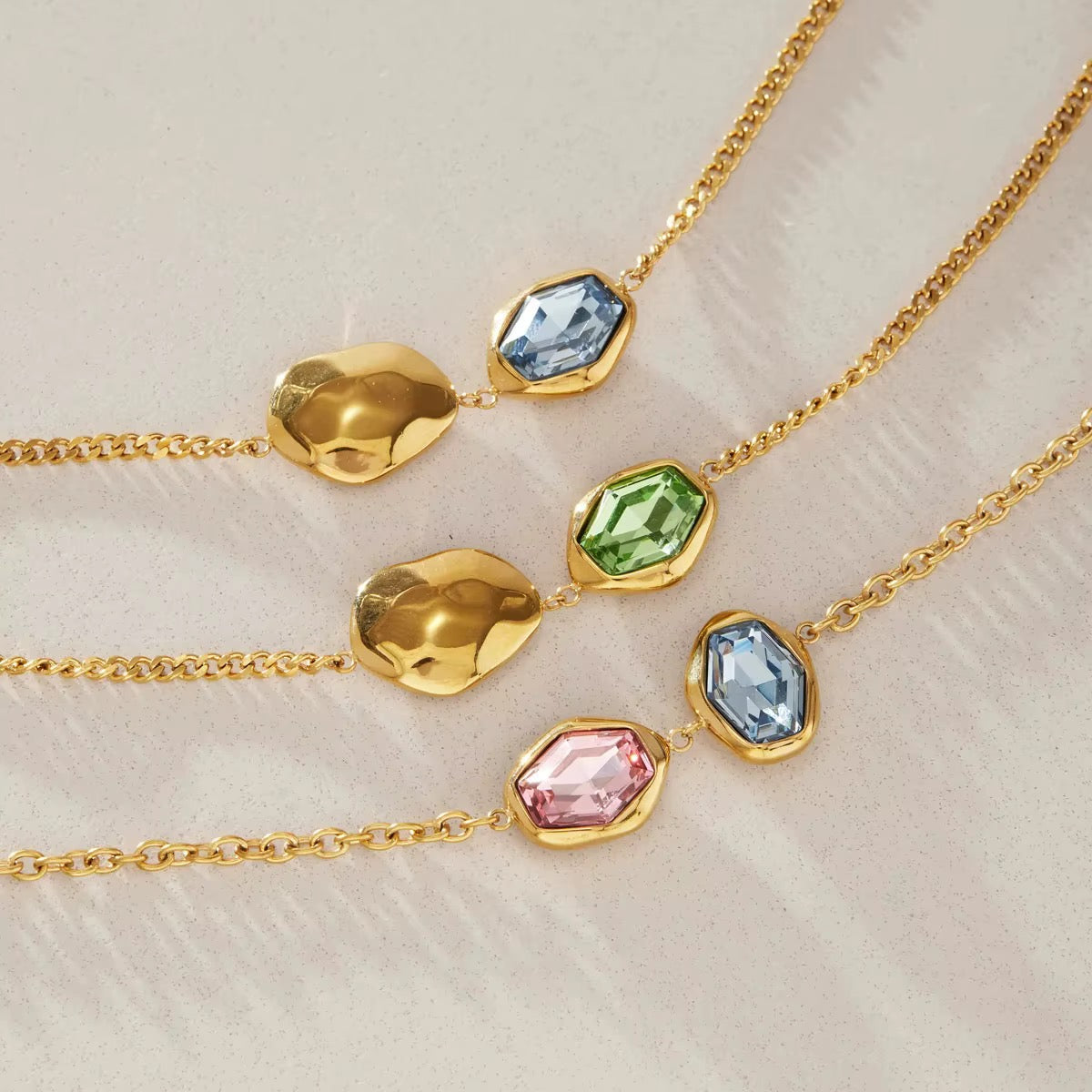 Gemma Organic Gem Chain Bracelet