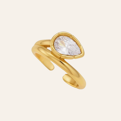 Rowan Pear Bypass Ring