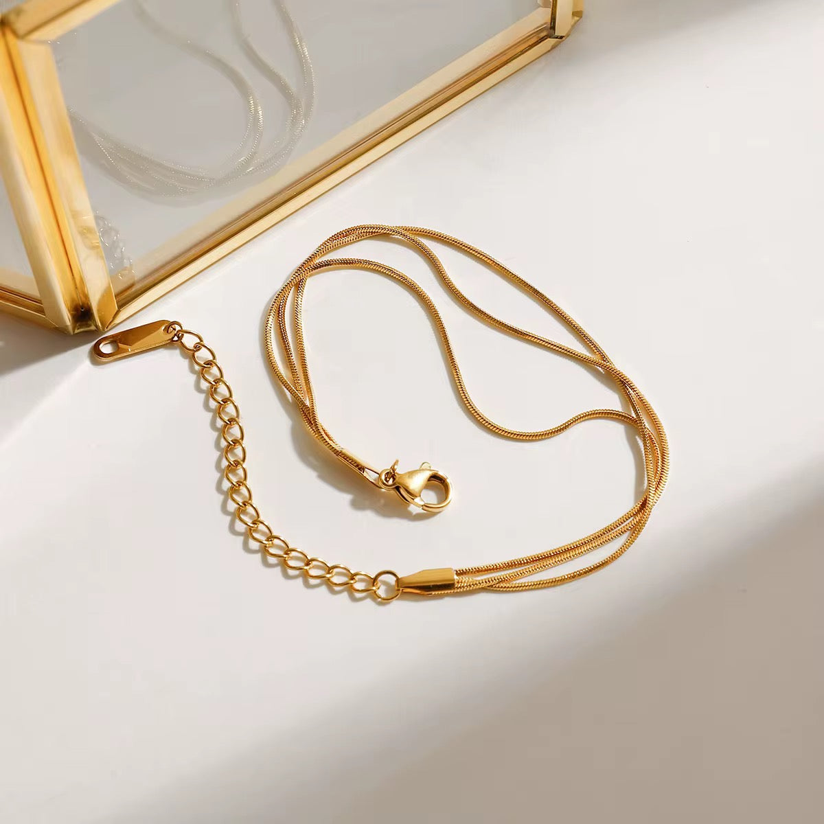 Minimal Snake Chain Gold Bracelet