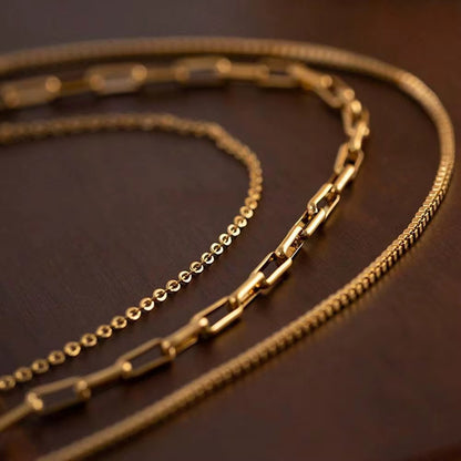 Multi-Layer Gold Chain Necklace