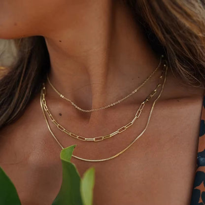 Multi-Layer Gold Chain Necklace