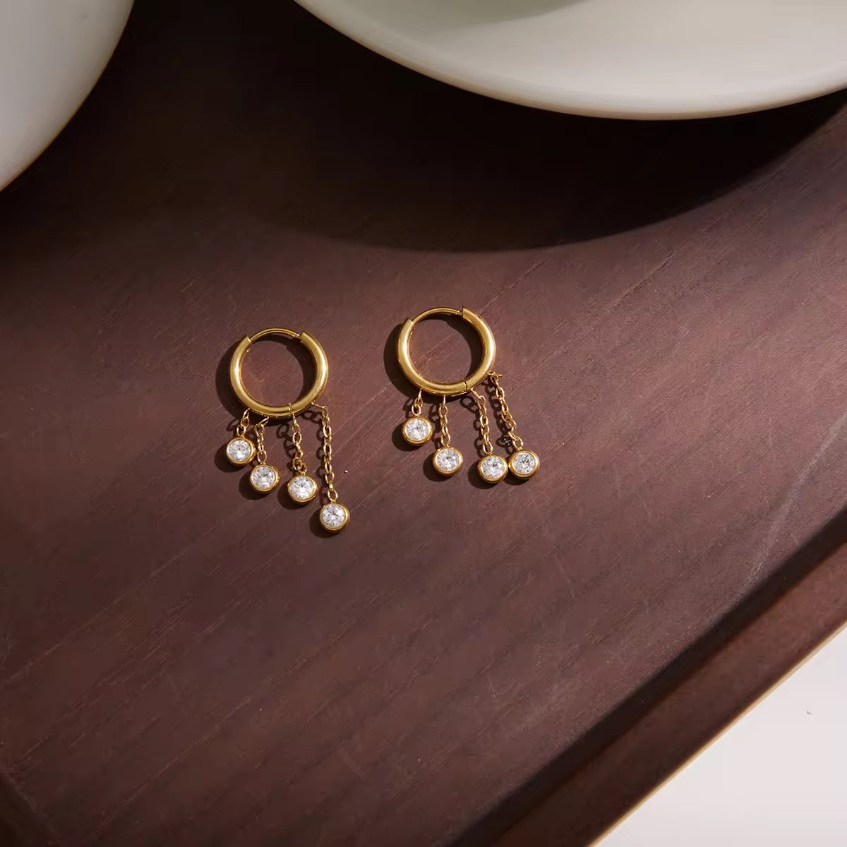 Dainty Dew Dangles Earrings