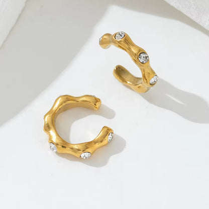 Ripple Gem Ear Cuffs