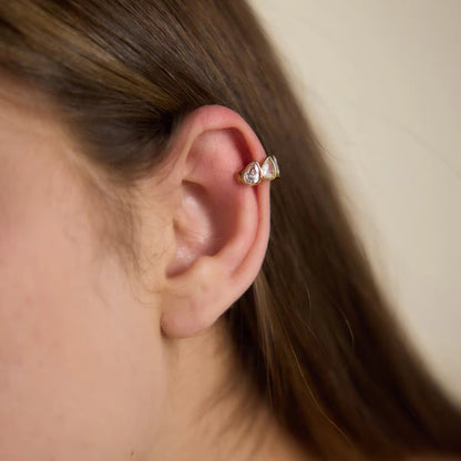Petal Gem Ear Cuffs (pair)