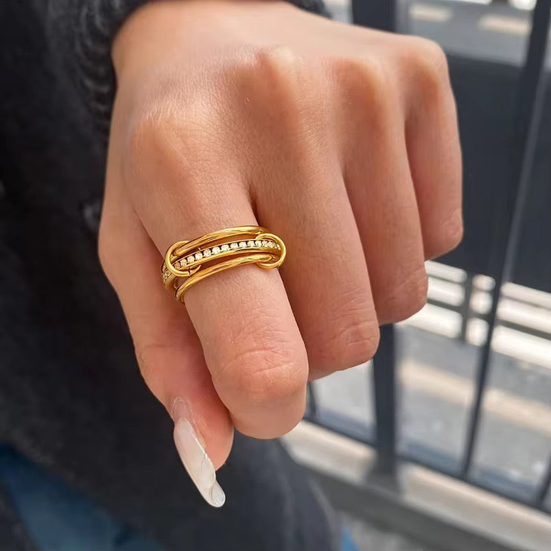 Inara Tiered Band Ring