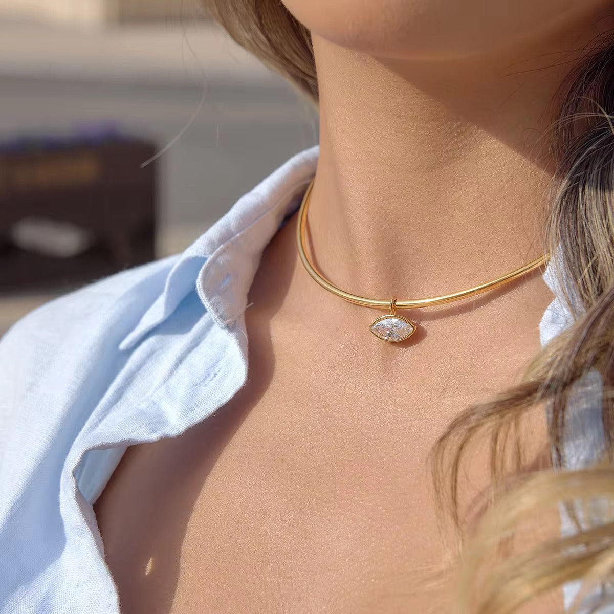 Orla Marquise Collar Necklace