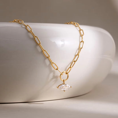 Lumiere Marquise Link Necklace