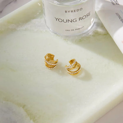 Talia Layered Pavé Cuffs