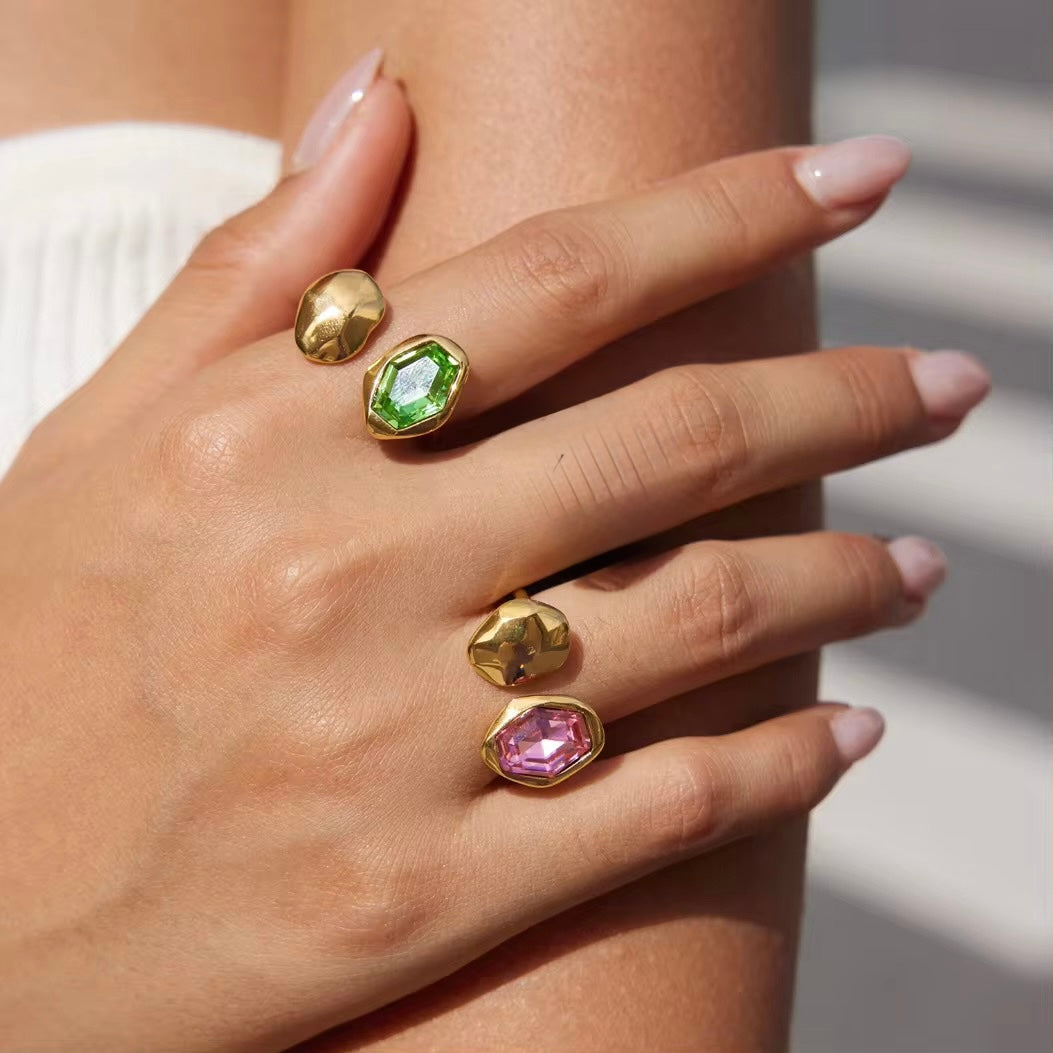 Livia Organic Gem Ring