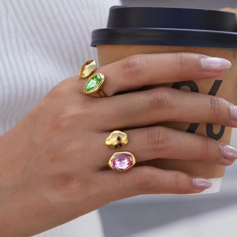Livia Organic Gem Ring