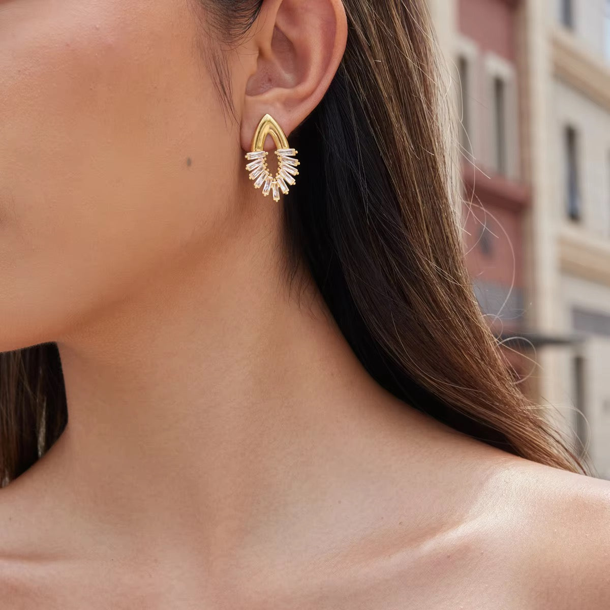 Solis Fan Drop Earrings
