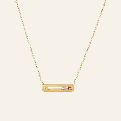 Sienna Horizontal Baguette Bar Necklace