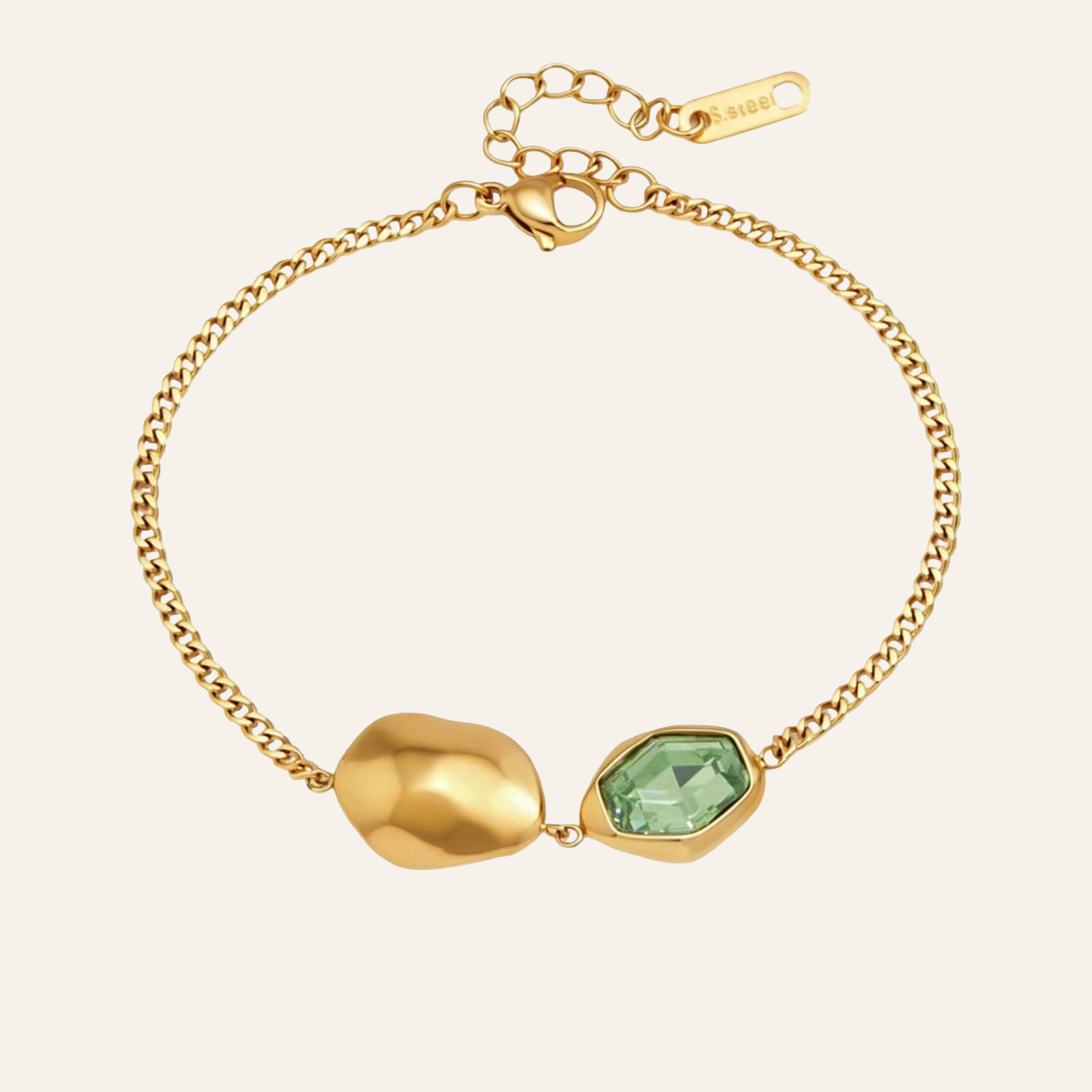 Gemma Organic Gem Chain Bracelet