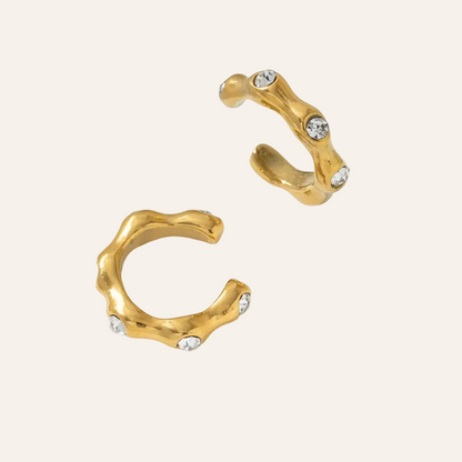 Ripple Gem Ear Cuffs