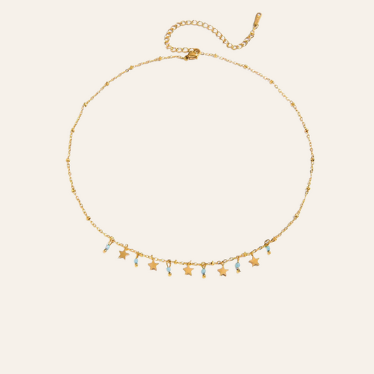 Ayla Beaded Star Choker