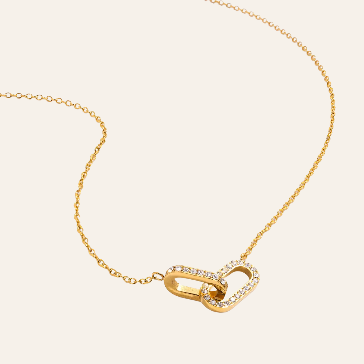 Calla Interlocking Oval Necklace