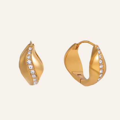 Mireia Twist Huggies Earrings
