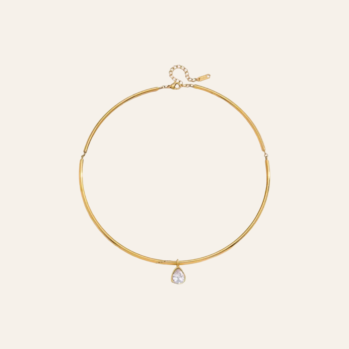 Zennia Pear Collar Necklace