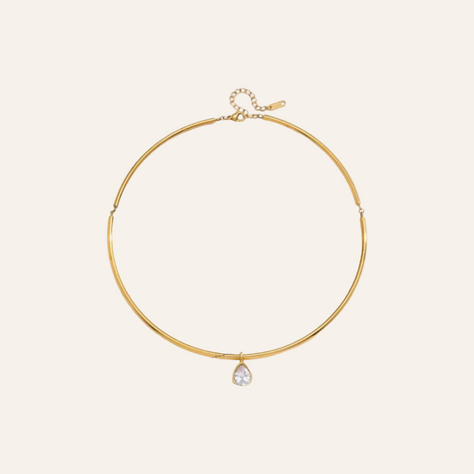 Zennia Pear Collar Necklace