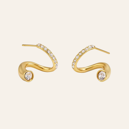 Kismet Wave Stud Earrings