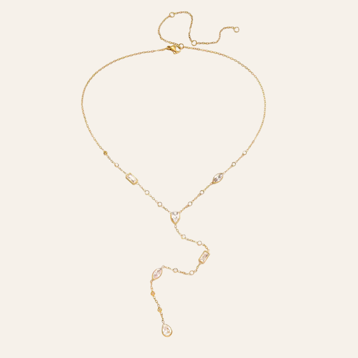 Gleam Y Drop Necklace