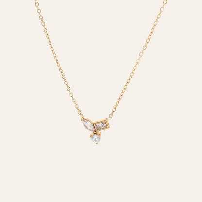 Minimal Geometric Stone Pendant Necklace