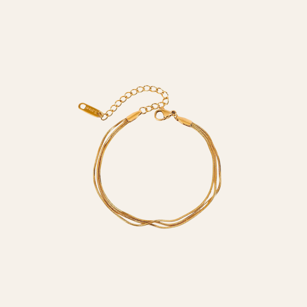 Minimal Snake Chain Gold Bracelet