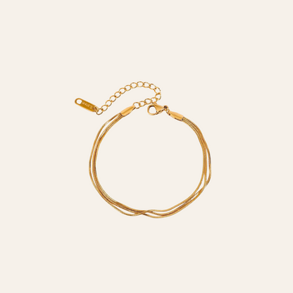 Minimal Snake Chain Gold Bracelet